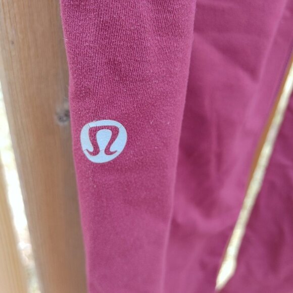 RETRO LULULEMON Still Pants Wide Leg Pants CRANBERRY SIZE 6-8 - Picture 4 of 6